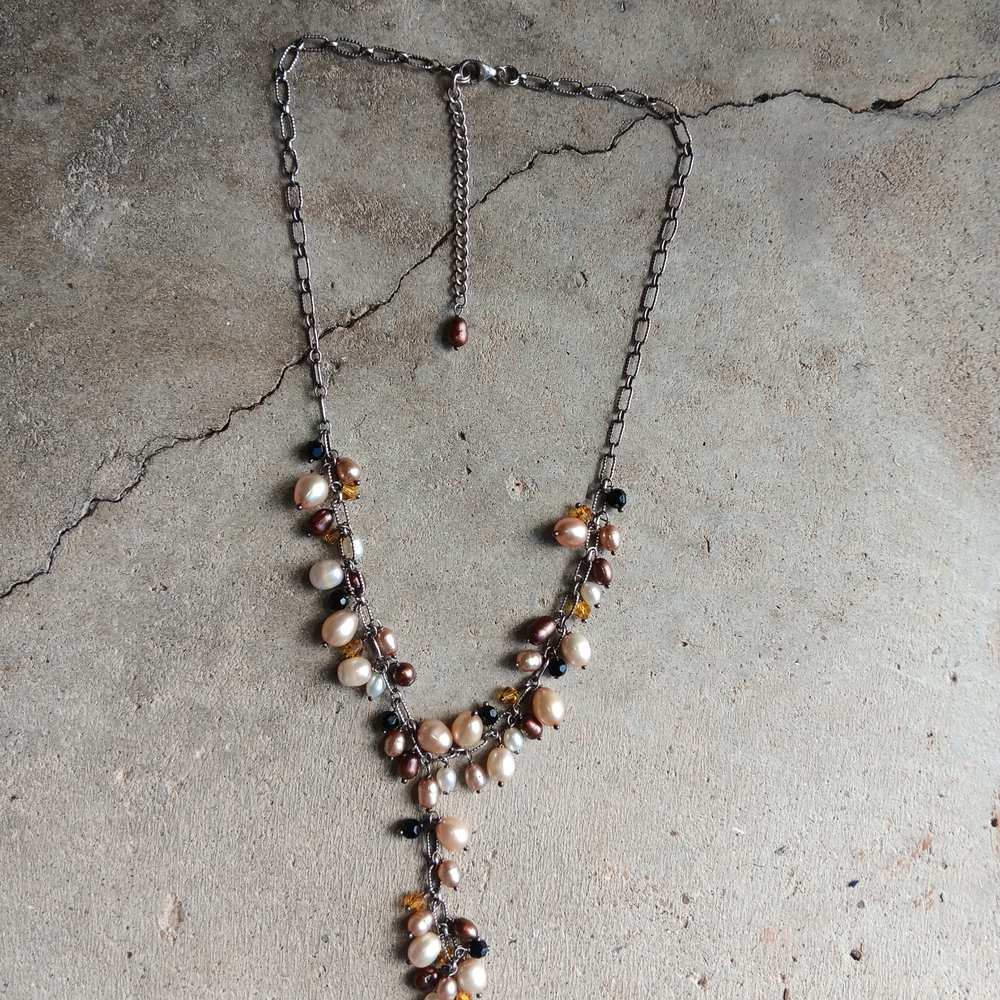 PearLustre by Imperial Sterling Silver Freshwater Cultured Pearl Necklace